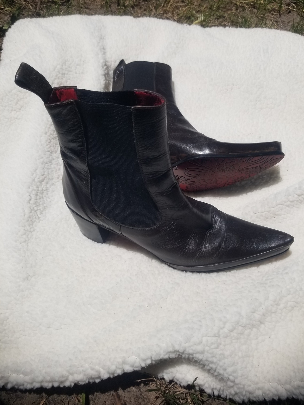 Women's Boots ALAIN BASTIANI Paris France Red Soles